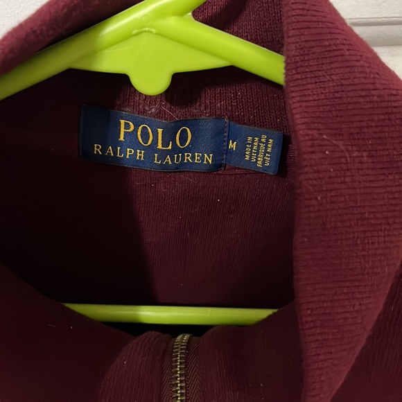 Polo Ralph Lauren Quarter Zip Pullover Sweater Men’s medium - Picture 2 of 3